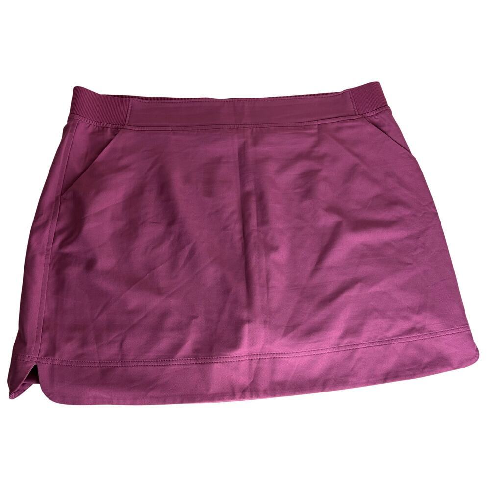 32 Degrees Cool Skort XXL Pink Purple Casual Pull On Pockets Golf Pickleball